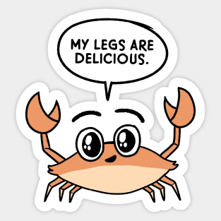 Delicious Crab Legs Sticker